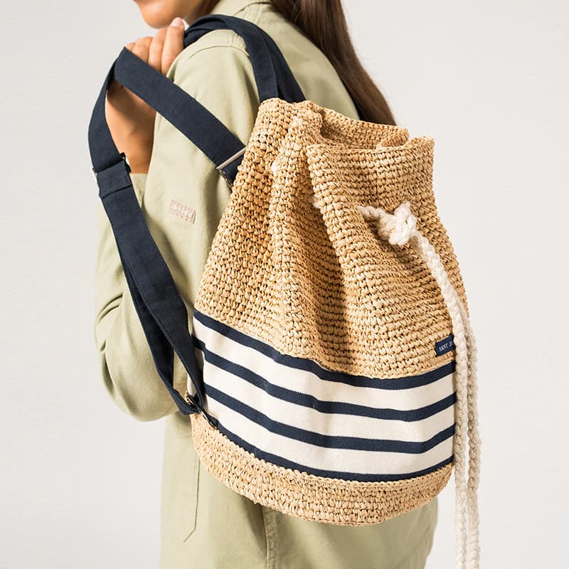 Sac à dos raphia SAINT-JAMES TU Naturel