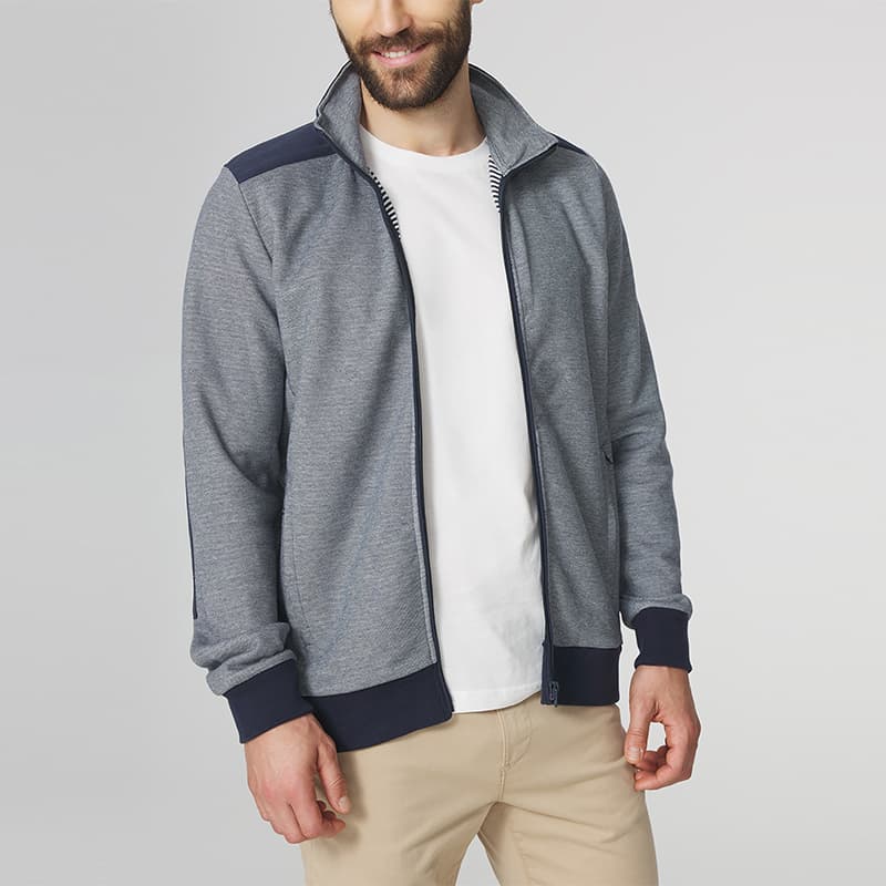 Sweat zippé TBS Cairogil 4XL 612 Navy