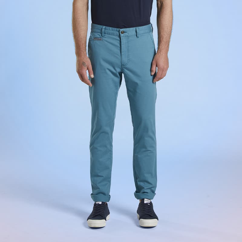 Pantalon chino MAT DE MISAINE Palan 46 U203 Turquoise