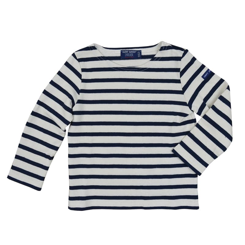 Marinière Enfant SAINT JAMES Méridien Moderne Ecru/Marine 12 Ans
