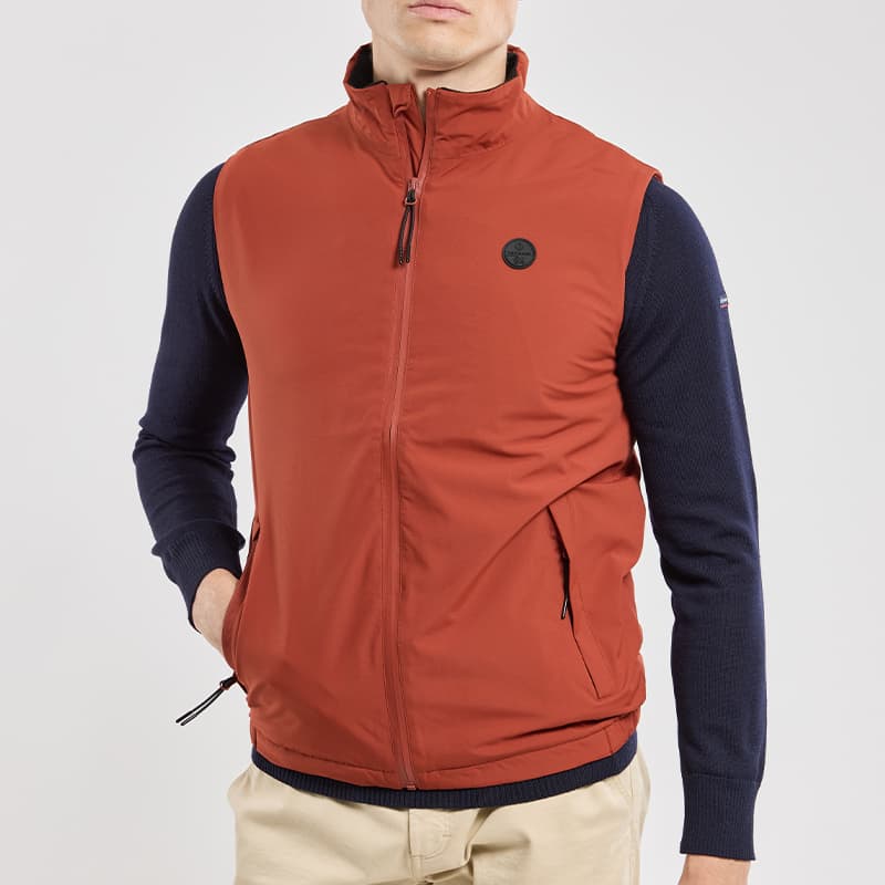 Gilet sans manches imperméable BERMUDES Hari S B630 Brique