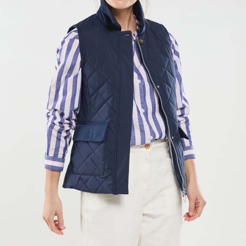 Veste matelassée sans manches BERMUDES Baccarat 46 B052 Marine