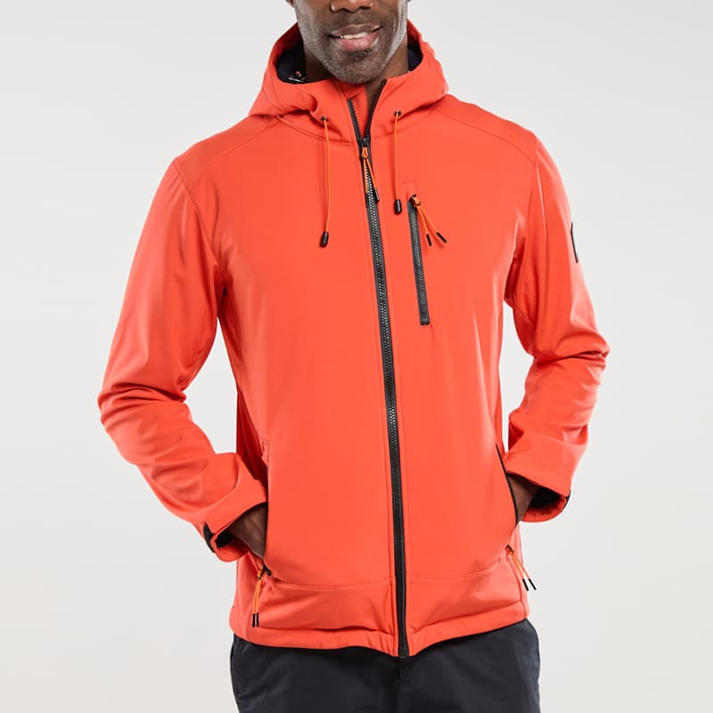 Veste softshell imperméable doublée polaire BERMUDES Seaboard XL B337 Papaye