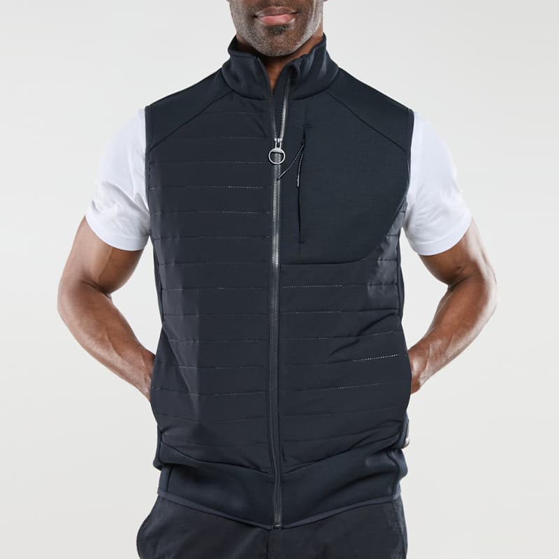 Veste sans manches bi-matière BERMUDES Presco XL B204 Navy