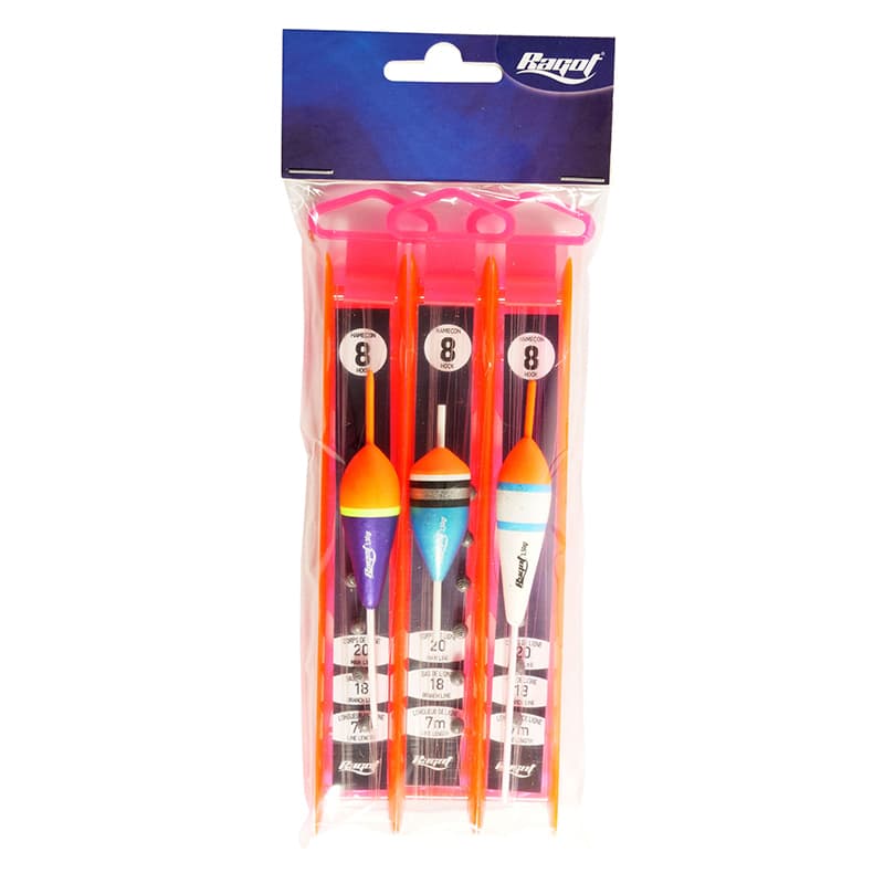Pack 3 Lignes montées RAGOT Truite/Gr.Poissons H12