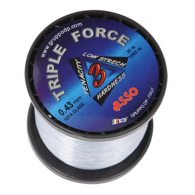 Nylon Triple Force ASSO - Transparent - 1000M Ă 1,20 mm