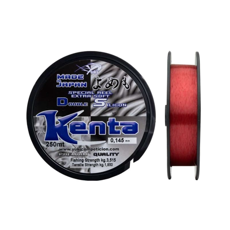 Nylon YUKI Kenta - Rouge - 1000M 1 000 MT Ă 0,26 mm