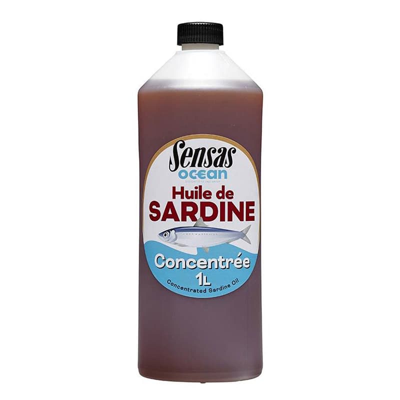 Attractant SENSAS Océan Oil - Huile de Sardine OIL HUILE DE SARDINE 1 L