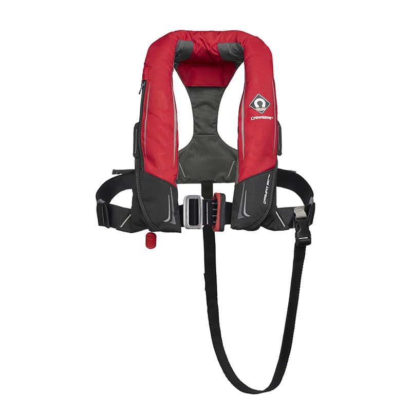 Gilet Auto - CREWSAVER - Crewfit 180N Pro Rouge AVEC HARNAIS