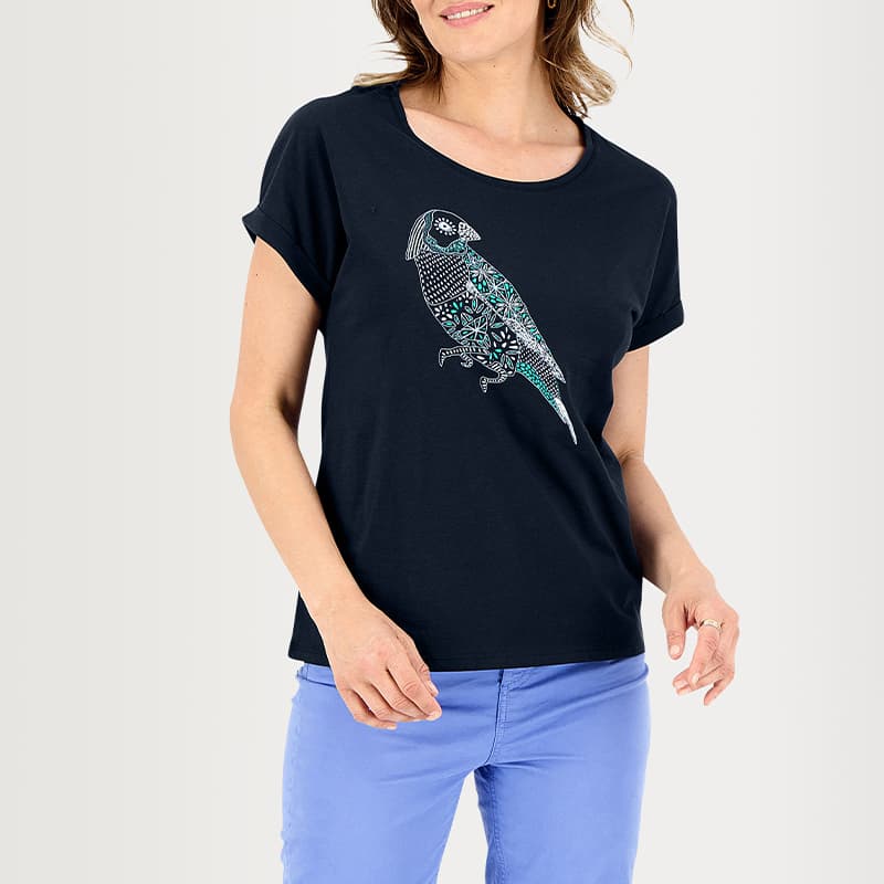 T-shirt TBS Paulitee M 612 Navy