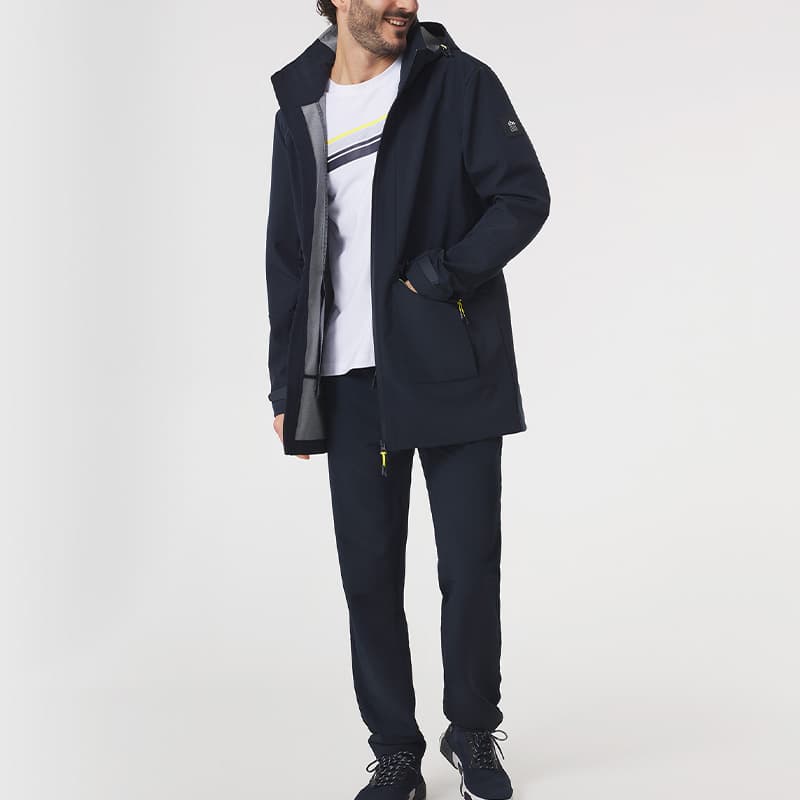 Veste softshell longue imperméable TBS Helnylon 2XL 032 Marine