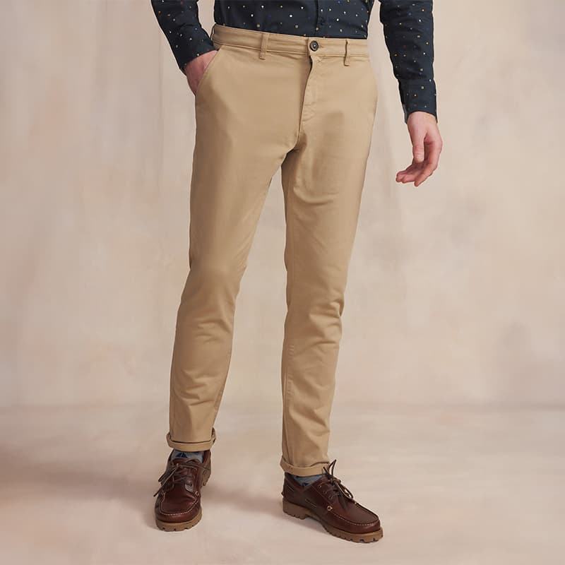 Pantalon chino TBS Filaofan 48 263 Osier