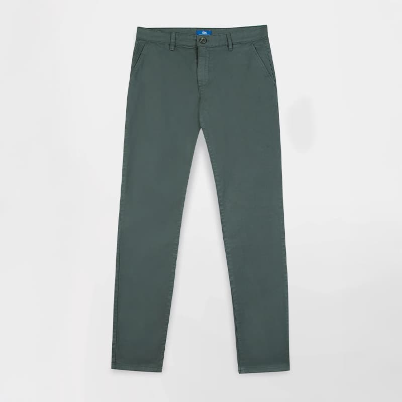 Pantalon chino TBS Filaofan 42 488 Sapin
