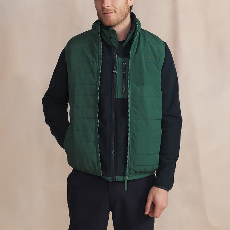 Doudoune sans manches imperméable et réversible TBS Josefsan M 008 Trefle