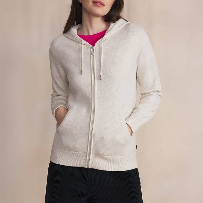 Gilet zippé TBS Enolagil S 117 Craie