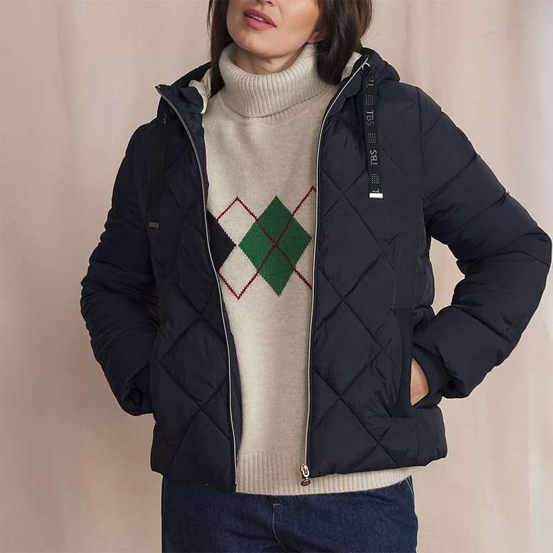 Doudoune TBS Gretablo 46 032 Marine