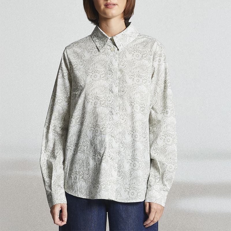 Chemisier MAT DE MISAINE Cycle 40 I594 Imp.Pistache