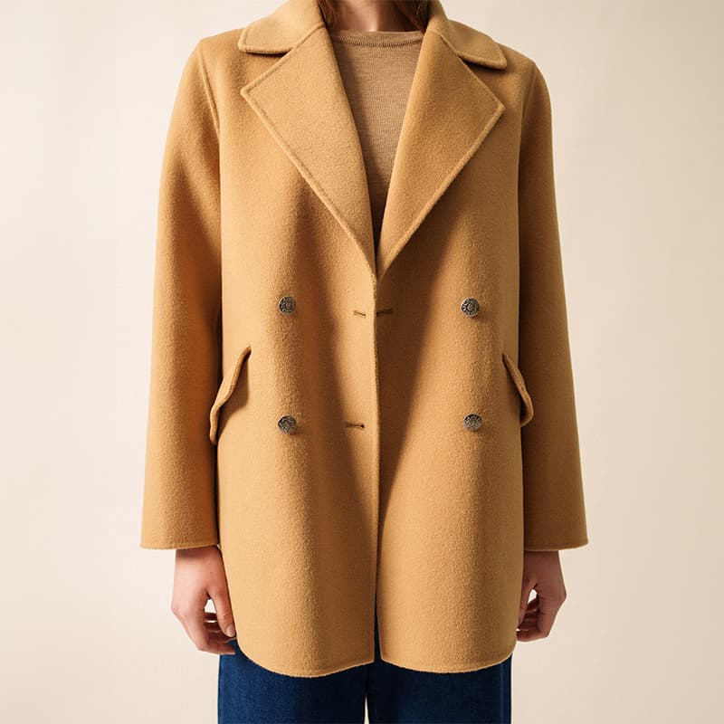 Caban SAINT JAMES Ste Elina 42 Beige Fonce