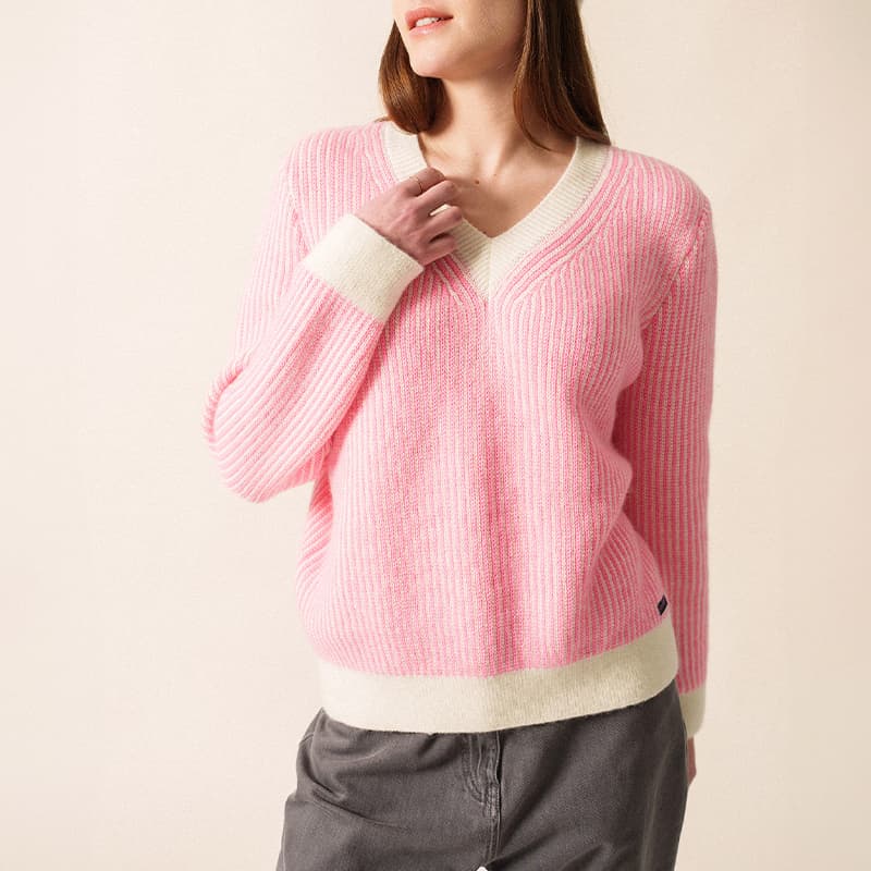 Pull SAINT JAMES Courchevel 38 Bla Hi/Hollywood