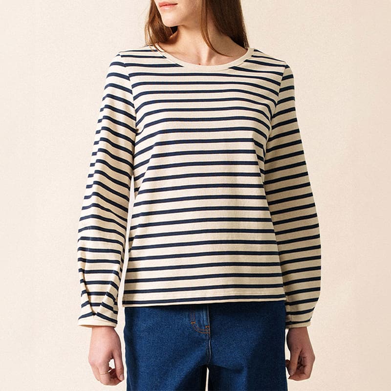 Marinière SAINT JAMES Yvoire 3378 36 Ecru/Marine