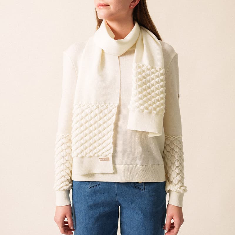 Echarpe SAINT JAMES Cluses TU Blanc