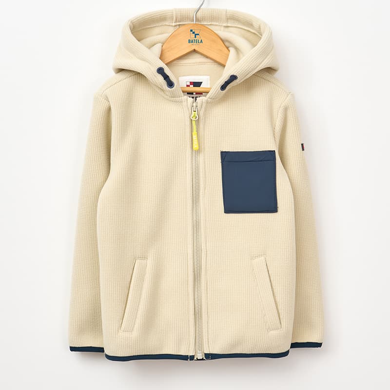 Veste polaire texturée BATELA N1944 2 Ans OY Oyster Gray