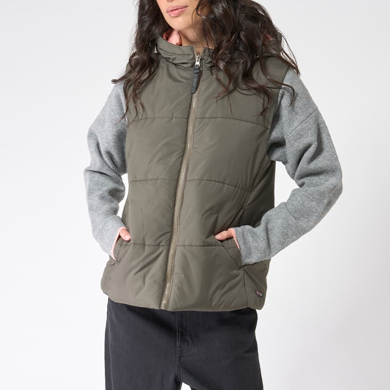 Doudoune sans manches à capuche BATELA 42 BZ Beluga