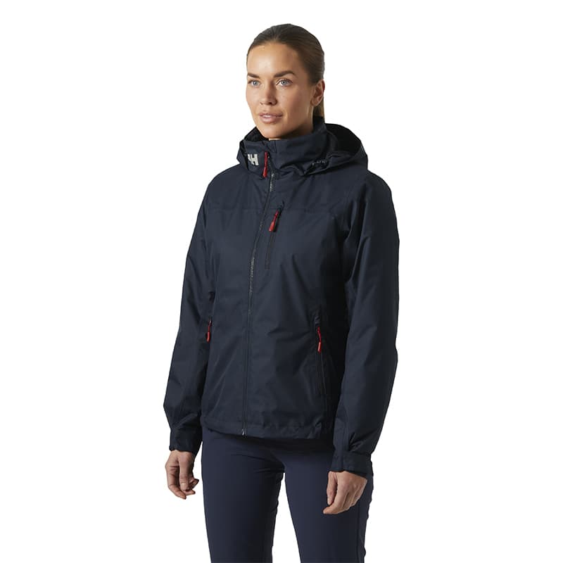 Veste imperméable doublée polaire HELLY HANSEN W Crew Hodded Pile 34527 M 597 Navy