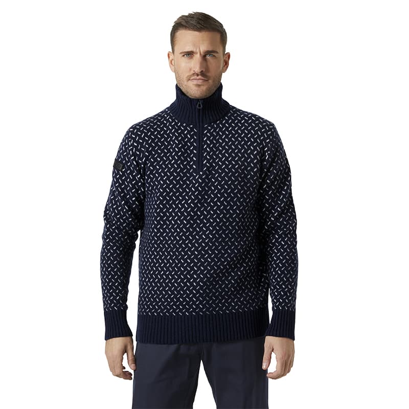 Pull camionneur en Laine HELLY HANSEN Artic Icelander 30360 M 596 Navy