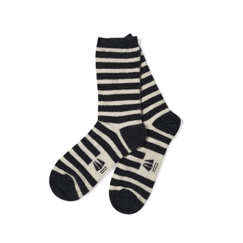 Chaussettes rayées Enfant HUBLOT Toupilou Ecru/Marine 31/34