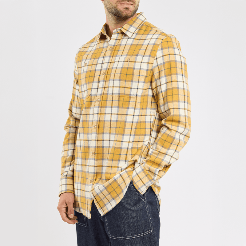 Chemise Ă carreaux BERMUDES Elrick 3XL B030 Ambre