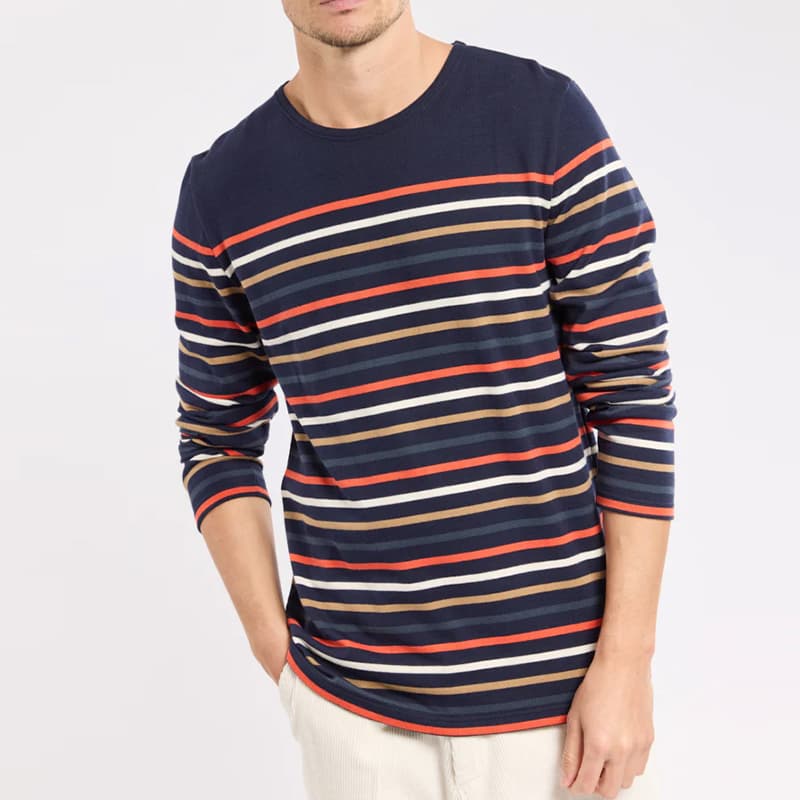 Marinière rayures placées ARMOR-LUX Deauville 39936 XL RFK Marine Deep/Tornade/Fudge/