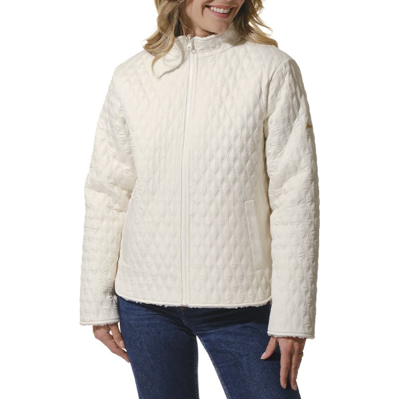 Veste réversible matelassée/polaire HUBLOT Alicia S Ecru