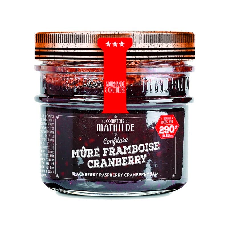 Confiture LE COMPTOIR DE MATHILDE - Mûre, Framboise, Cranberry
