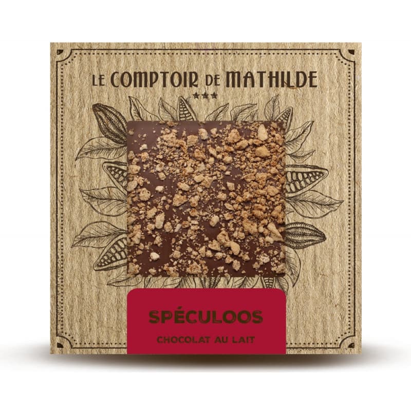 Tablette Chocolat au Lait Speculoos LE COMPTOIR DE MATHILDE
