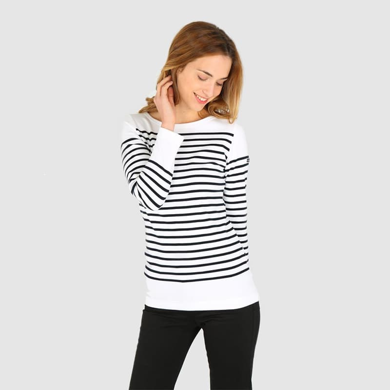 Marinière ARMOR-LUX Amiral 3 Blanc/Rich Navy