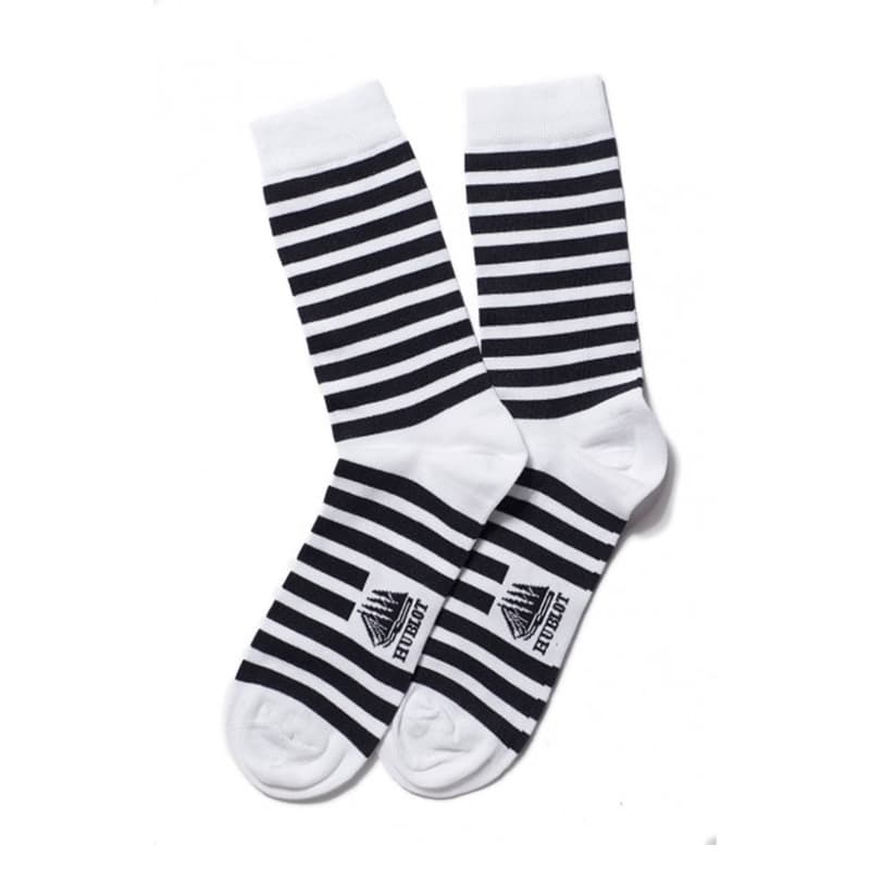 Chaussettes Rayées HUBLOT Blanc/Marine 43/45
