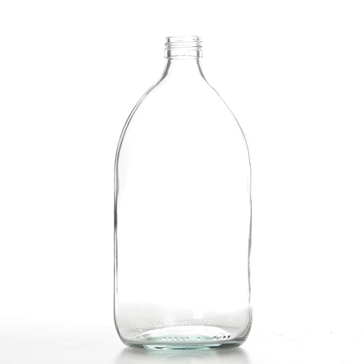 Flacon verre transparent 1 litre