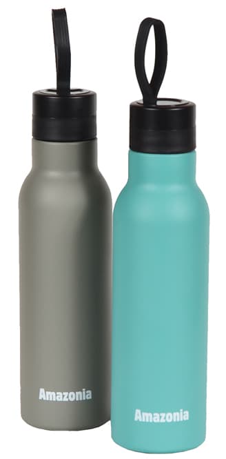 Gourde isotherme double paroi 500 ml soft touch couleur turquoise