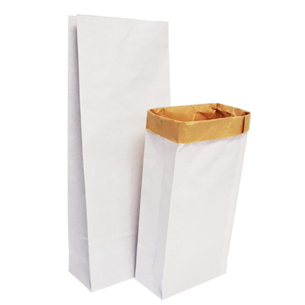 Sac papier kraft alimentaire double paroi 15 litres 24 x 11 x 60 cm - Lot de 50