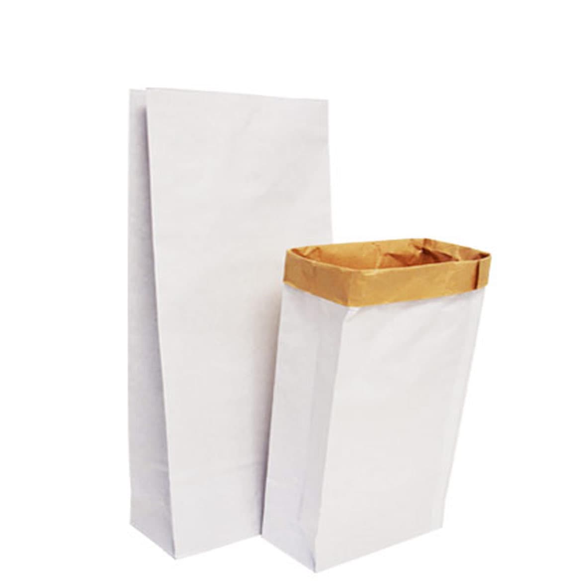Sac papier kraft alimentaire double paroi 9 litres 20 x 10 x 45 cm - Lot de 50