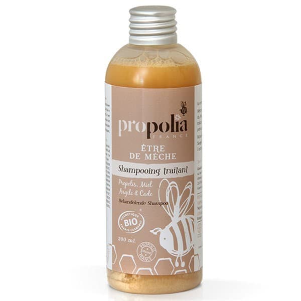 Shampoing traitant bio "Etre de mèche" - Propolis, Miel, Argile, Cade - Propolia