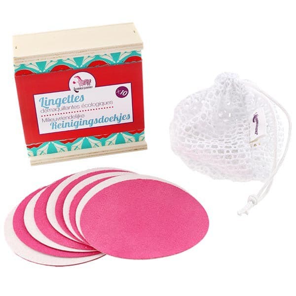 Coffret de lingettes démaquillantes réutilisables - Lamazuna Coffret de 10 lingettes