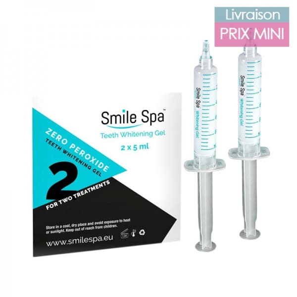 Kit Blanchiment des Dents, sans peroxyde - Smile Spa 10ml gel de blanchiment des dents