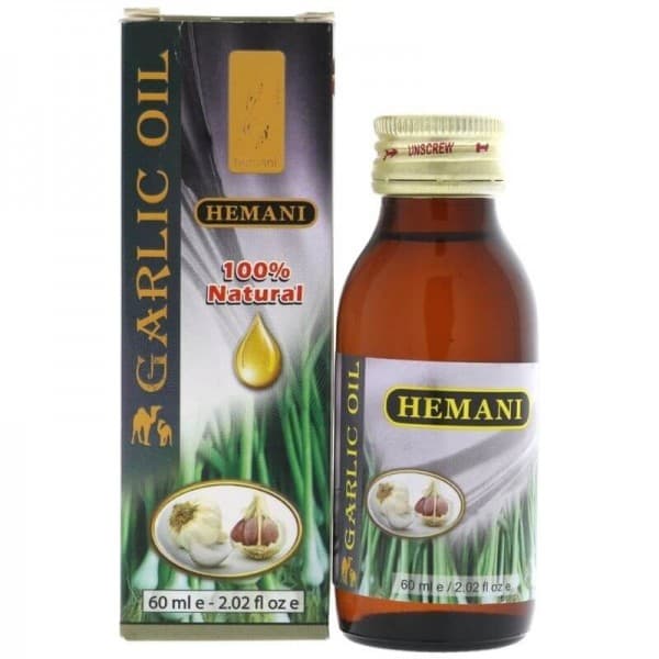 Huile d'ail pour la repousse des cheveux - Hemani 60 ml