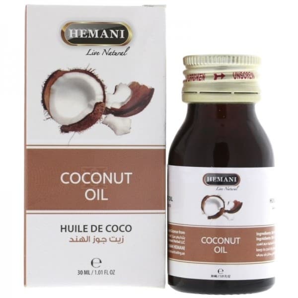Huile de coco pour la peau et les cheveux - Hemani 30 ml - Hemani