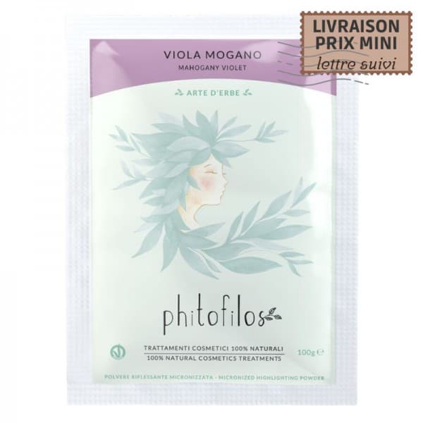 Coloration végétale "aubergine" - Melanzana - Viola Mogano - Phitofilos