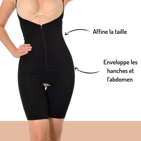 Gaine body amincissant réglable, pour le corps Beige XXL