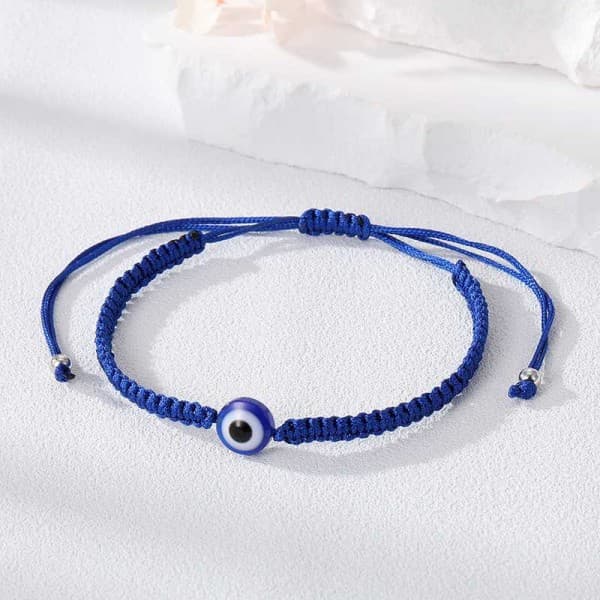 Bracelet bleu avec oeil de nazar - Perle de "Nazar"