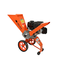 Benzinbetriebener Häcksler, 6 HP, 208 cm³, Schnittbreite 50 mm, mit Trommel